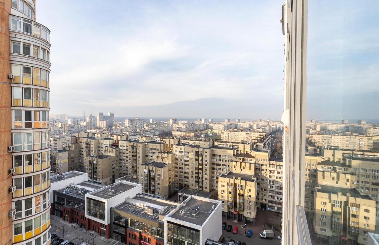 Luxury Apartments Smartplaza Obolon Metro Minskai Kiev Exteriör bild